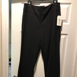 Macy’s Style & Co brand, black dress pants.